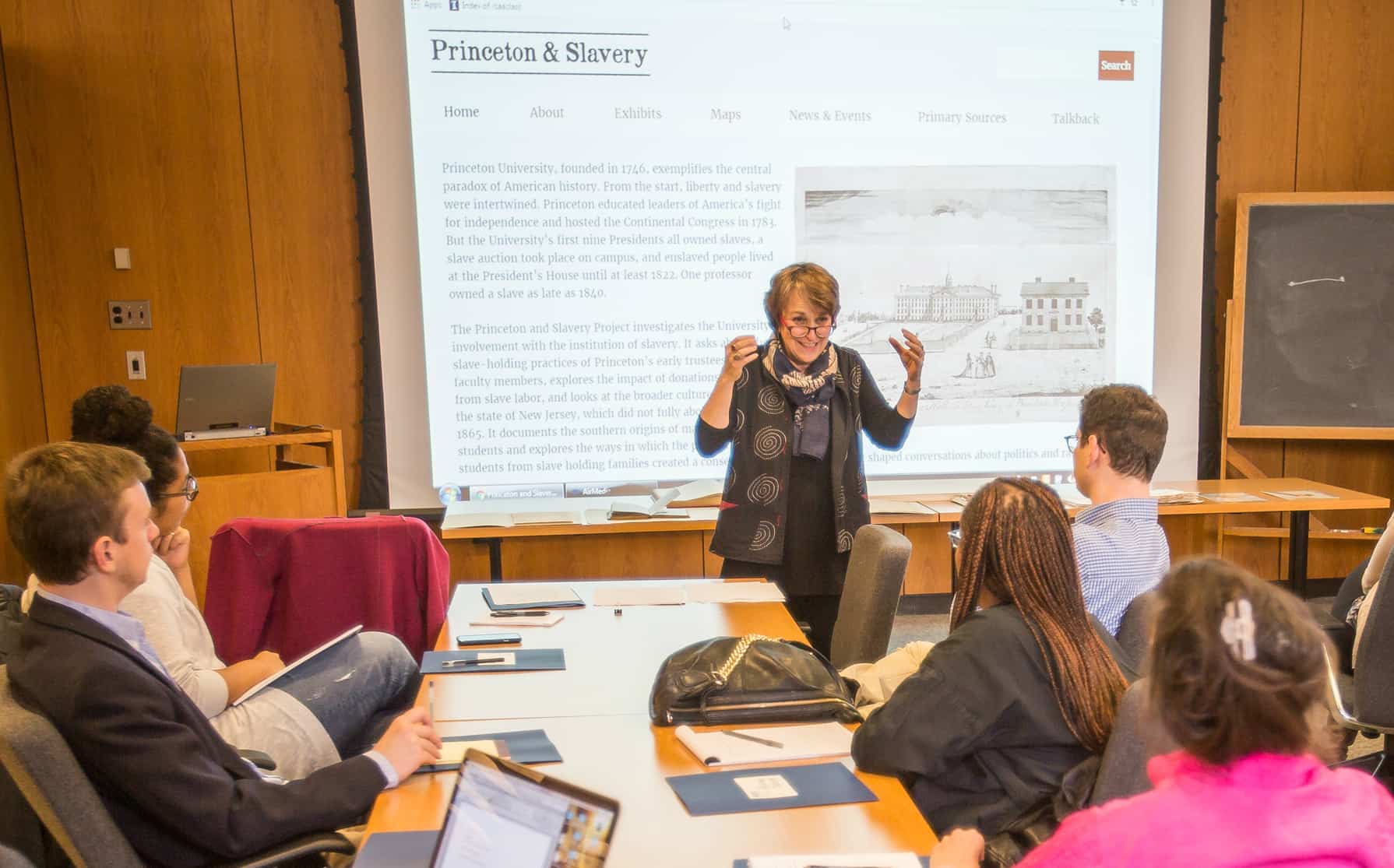Professor Martha Sandweiss addresses playwrights and scholars