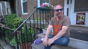 Poet Danny Shot at home in Hoboken