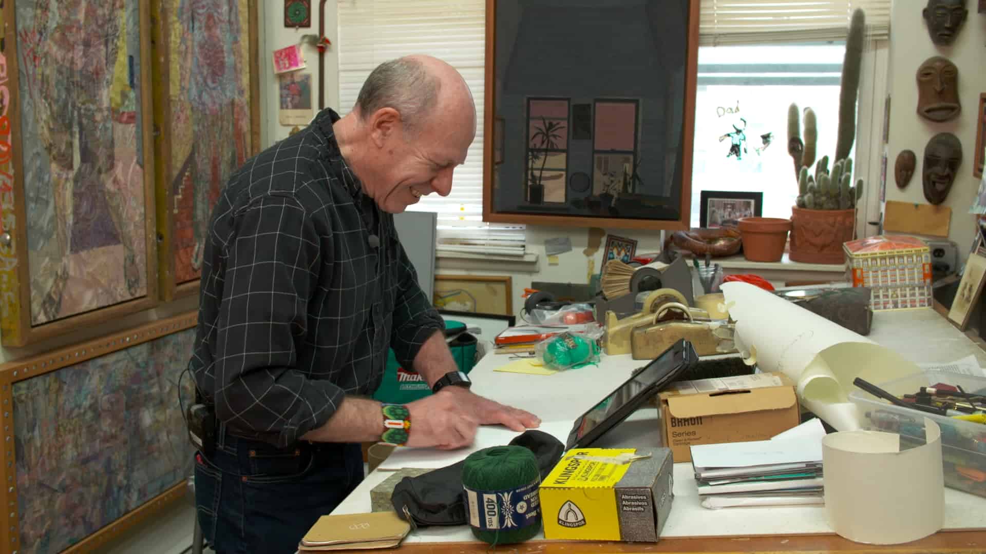 Robert Forman in his Hoboken studio
